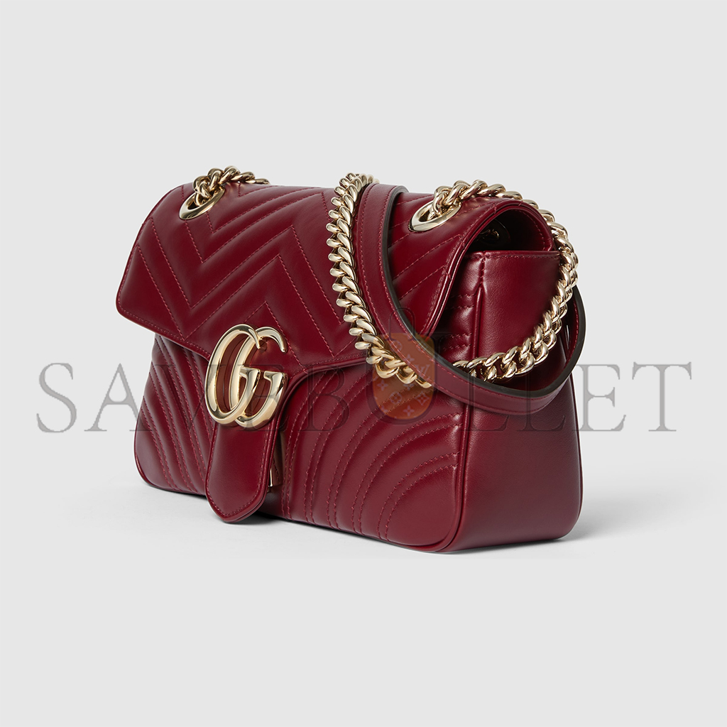 G*u*i gg marmont small shoulder bag 443497 (25*15*8cm)